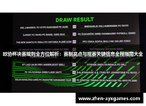 欧协杯决赛规则全方位解析：赛制亮点与观赛关键信息全程指南大全